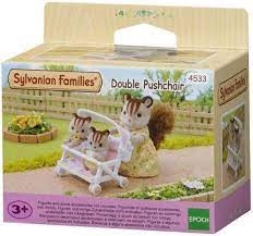 SF 04533 DUBBELE KINDERWAGEN (SYLVANIAN FAMILIES)